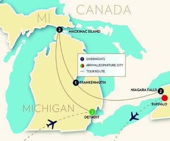 Michigan Tour Map